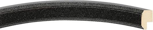 OVALCREST Oval Beveled Wall Mirror for Home Decor - Toronto Style - Black Silver - 18" x 14"