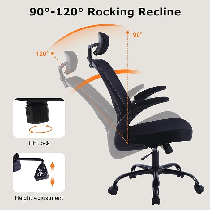 4 Pack Office Chair Ergonomic Desk Chair Comfort Adjustable Height with Wheels,Lumbar Support Mesh Swivel Computer Home Office Chair,Conference Room Chairs