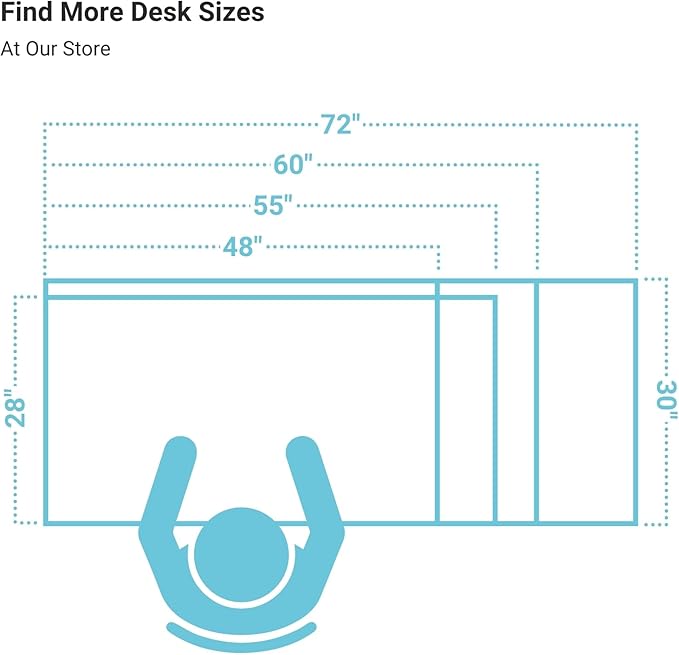 Progressive Desk Stand Up Height Adjustable Electric Standing Desk - 48" x 30" with Dual Motor, 3 Stages Sit Stand Table - Gray Oak, Gray Frame