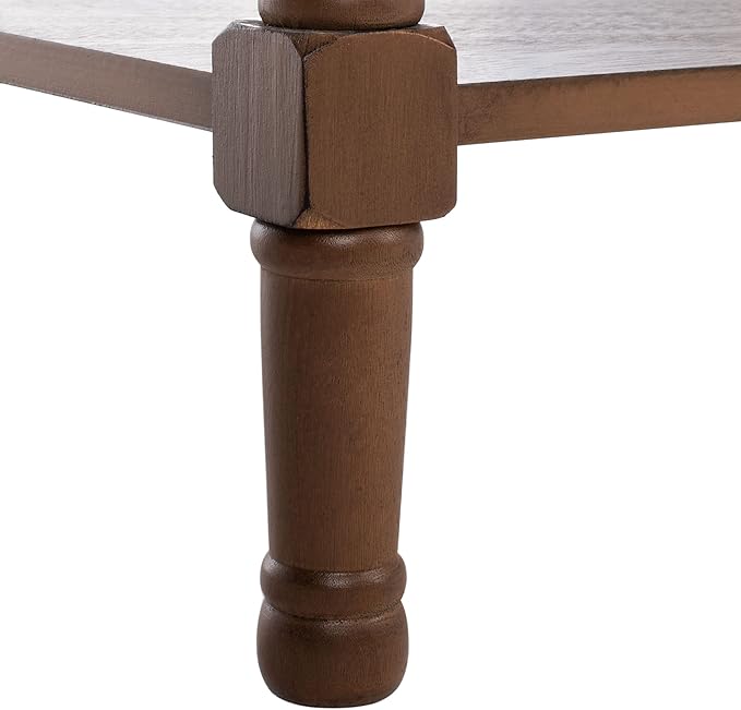 SAFAVIEH Home Collection Peyton Brown 3-Drawer Lower Shelf Console Table CNS5705C