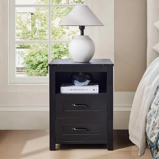 Farmhouse Coffee Table Set of 3, Lift Top Coffee Table with Sliding Barn Doors and Nightstands Set of 2 with Charging Station, Living Room Table Set for Home Office, Brown