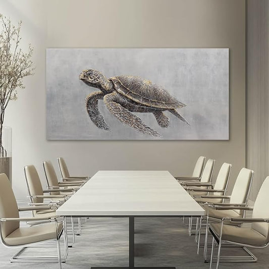 Black Poster Print Simple Picture Canvas Animal Wall Painting 58x29 Large Artwork for Living Room Vintage Kitchen Canvas Art
