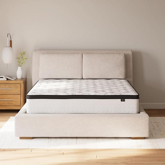 Signature Design by Ashley Chime Hybrid California King 12" Mattress with Gel Memory Foam, Medium Firm, Pressure Relief, Fiberglass Free Mattress in a Box