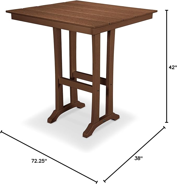 POLYWOOD® Bar Table, Teak