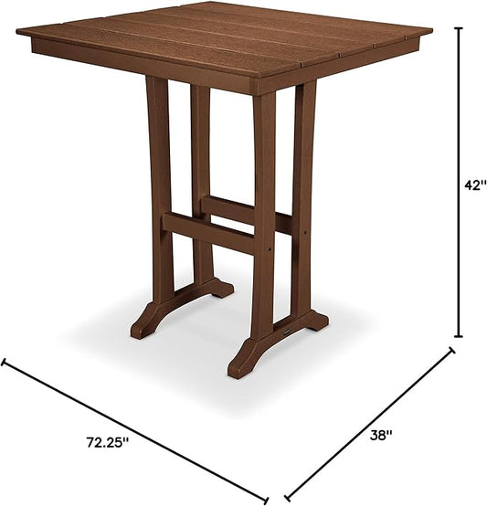POLYWOOD® Bar Table, Teak