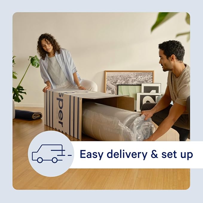 Casper Sleep Original Foam King Mattress – Medium Firm Feel with Zoned Support – Motion Isolation – Breathable, Cooling Memory Foam – 100-Night Trial – CertiPUR-US