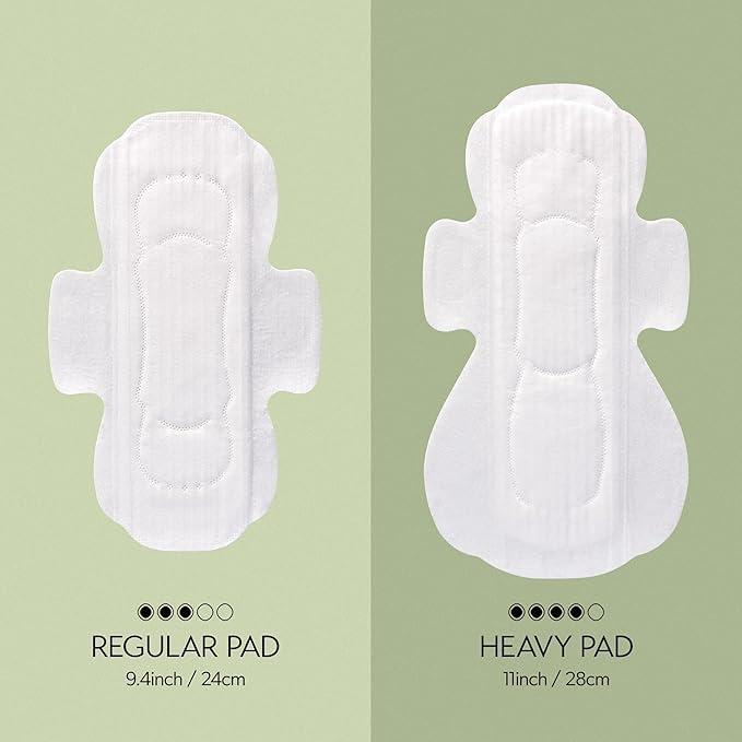 INERTIA The Prism Red – Truly Organic, Ultra Thin & Leak-Proof Korean Cotton Pads with Wings | Regular Absorbency | Hypoallergenic, Super Absorbent, Chlorine-Free & Fragrance-Free (40 Count)