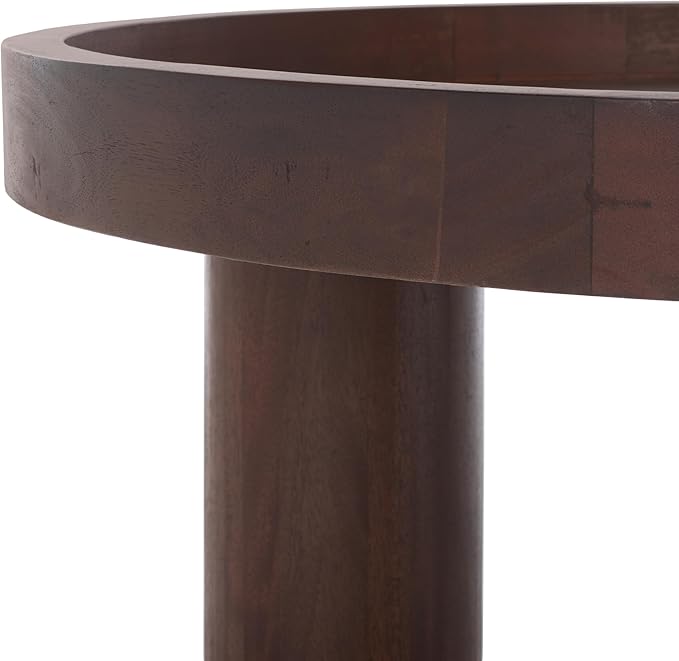 SAFAVIEH Home Collection Meek Brown 3-Leg Round Coffee Table