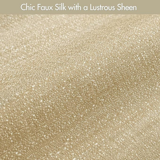 Madison Park Cordless Roman Shades Faux Silk Shade with Sheen 1-Panel Privacy, Room Darkening, Energy Efficient, Thermal Insulated Window Blind for Bedroom, Living Room Décor, 39"W x 64"H Como, Taupe