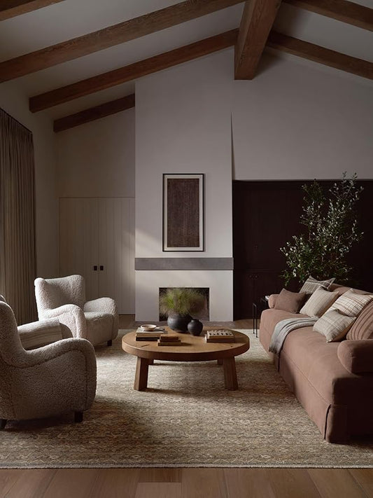 Loloi Amber Lewis Molly Collection MOL-02 Denim/Gold 7'-10" x 10' Low Pile Area Rug