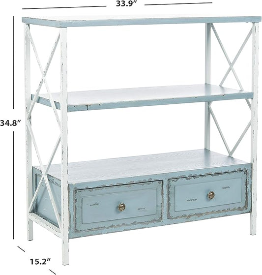 Safavieh American Homes Collection Chandra Pale Blue and White Smoke Console Table
