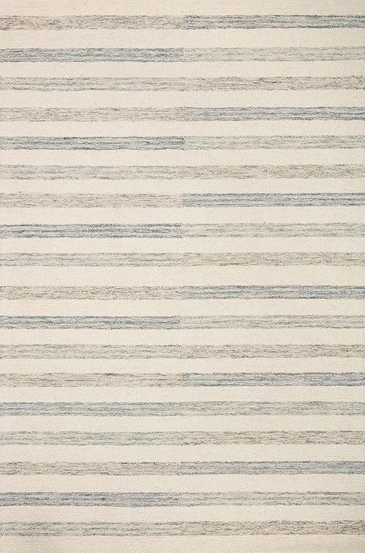 Loloi Chris Loves Julia Chris Collection CHR-05 Ivory/Slate 3'-6'' x 5'-6'', .50" Pile Height, Accent Rug