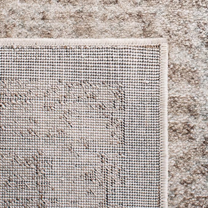 SAFAVIEH Evoke Collection Runner Rug - 2'2" x 17', Ivory & Taupe, Distressed Design, Non-Shedding & Easy to Clean, Ideal for Foyer, Bedroom, Kitchen, Hallway (EVK256E)