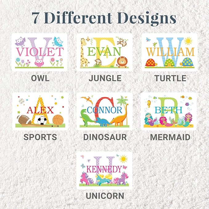 Let’s Make Memories Personalized My Own Name Step Stool - Children’s Step Stool - Sturdy Wood – Non-Toxic Paint, Sealer - Mermaid Design - Espresso - 14’Wx9.25”Lx8.75”H - Ages 3+