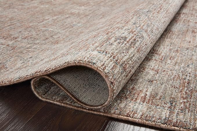 Loloi Magnolia Home by Joanna Gaines Millie Collection MIE-04 Brick/Fog 7'-10" x 10', .25" Pile Height, Area Rug