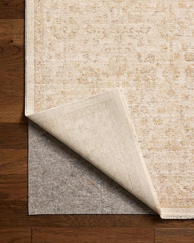 Loloi Chris Loves Julia Palma Collection PLM-01 Ivory/Sand 2'-7" x 7'-6" Fringe Runner Rug Vintage Style Boho Living Room Bedroom Carpet