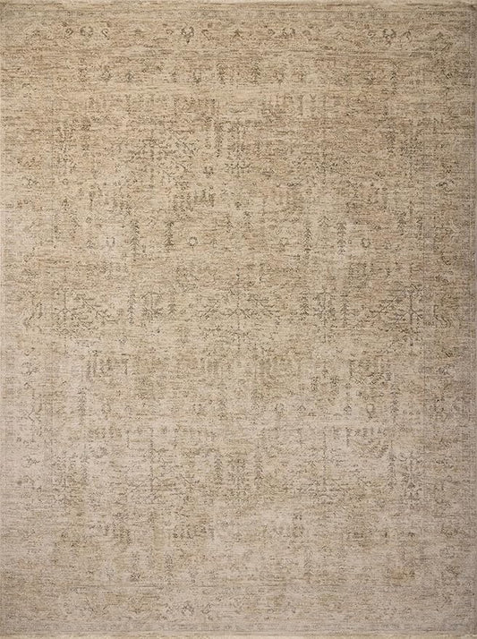 Loloi Magnolia Home by Joanna Gaines Junie Collection JUE-02 Oatmeal/Smoke 5'-3" x 7'-6", .38" Pile Height, Area Rug