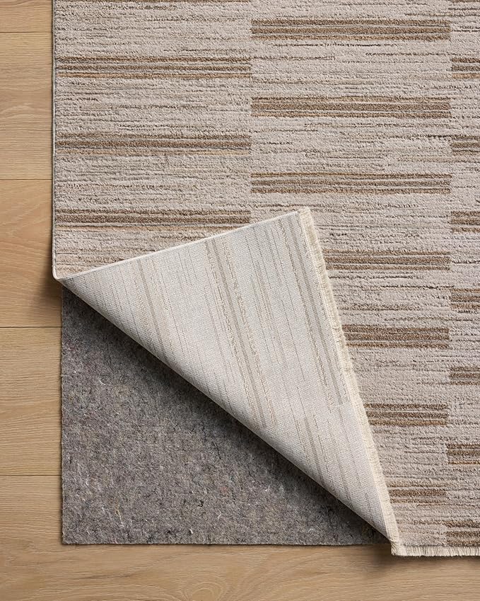 Loloi Amber Lewis Cali Collection CIL-04 Ivory/Tobacco 2'-7" x 8'-0", .25" Pile Height, Runner Rug