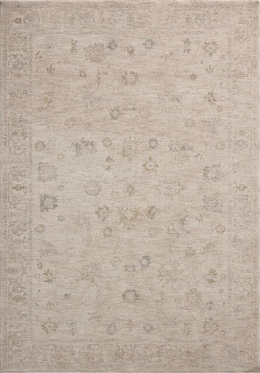 Loloi Chris Loves Julia Louisa Collection LOI-01 Oatmeal/Stone 7'-10" x 10', .38" Pile Height, Area Rug