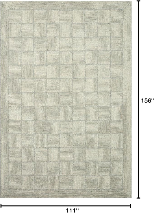 Loloi Chris Loves Julia Francis Collection FRA-03 Silver/Sky 9'-3" x 13' Area Rug