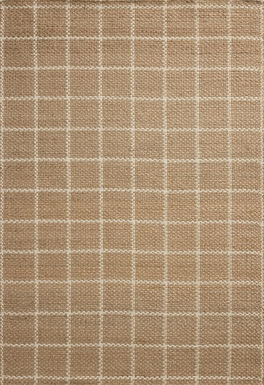 Loloi Chris Loves Julia Fletcher Collection FLE-01 Natural/Ivory 7'-9" x 9'-9", .37" Pile Height, Area Rug