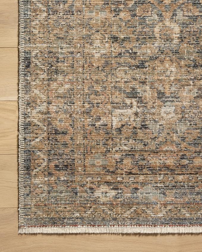 Loloi Amber Lewis Molly Collection MOL-02 Denim/Gold 7'-10" x 10' Low Pile Area Rug