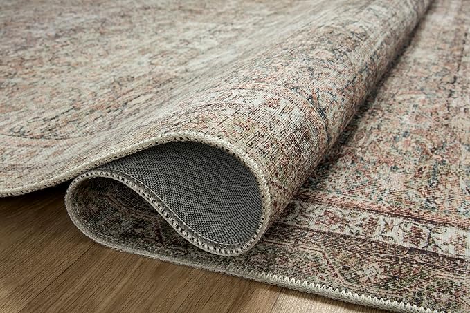 Loloi Chris Loves Julia Jules Collection JUL-09 Ink/Terracotta 2'-0'' x 5'-0'', .13" Pile Height, Accent Rug