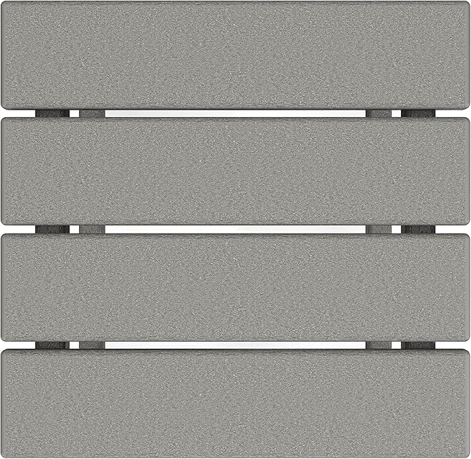 POLYWOOD ECT18GY Long Island Side Table, 18-Inch, Slate Grey