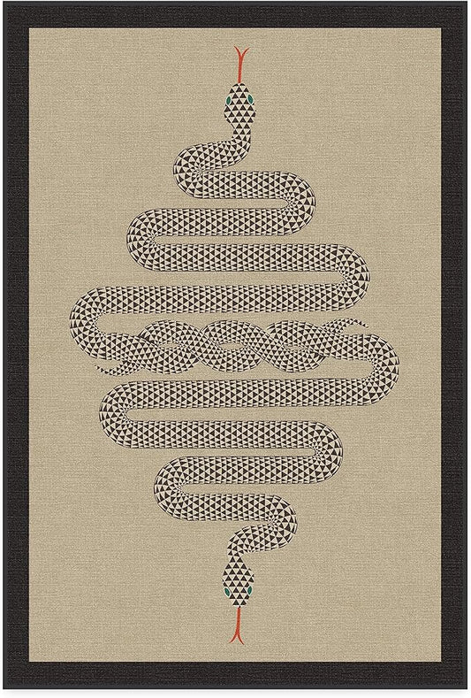 RUGGABLE x Jonathan Adler Washable Modern Area Rug – Venom Neutral 4x6, Stain-Resistant, Non-Slip – Medium Machine Washable Rugs for Living Room, Bedroom, Hallway, Entryway & Office–with Standard Pad