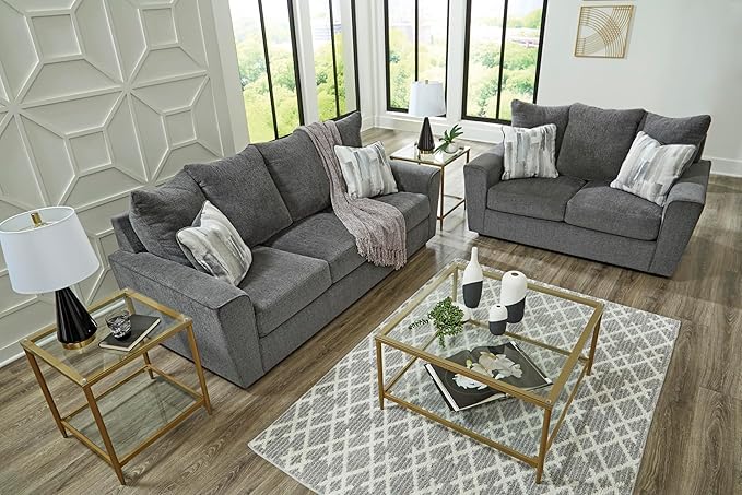 Signature Design by Ashley Stairatt Casual Sofa with Flared Arms, Gray