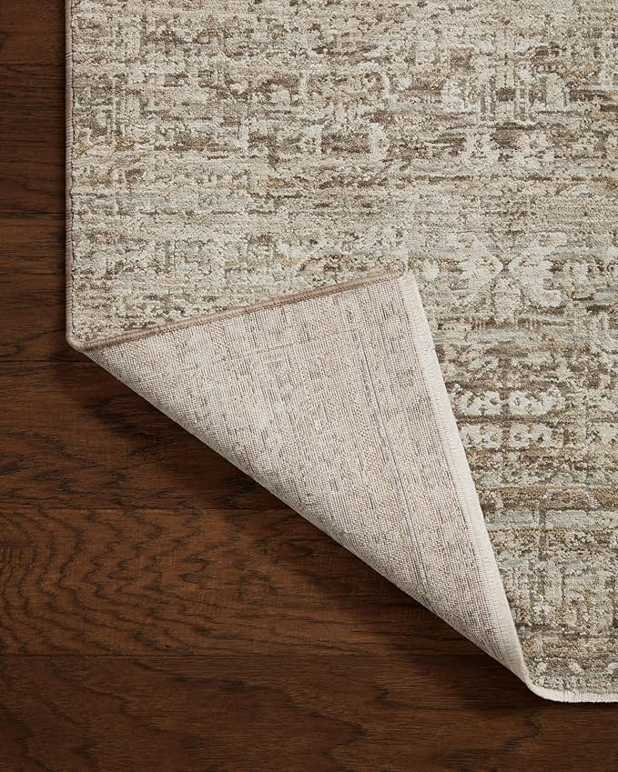 Loloi Amber Lewis Honora Collection HON-04 Bark/Dove 5'-3" x 7'-9" Area Rug