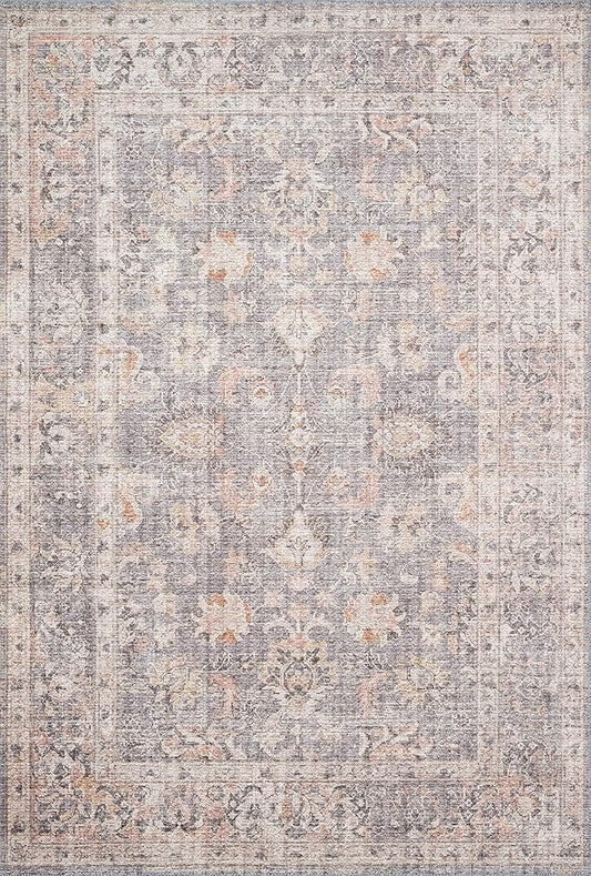 Loloi Skye Collection SKY-01 Grey/Apricot 2'-0" x 5'-0" Accent Rug