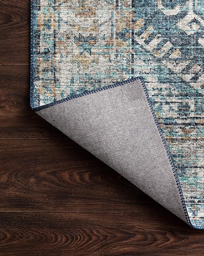Loloi Skye Collection SKY-03 Denim/Natural 6'-0" x 9'-0" Area Rug