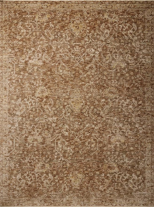 Loloi Magnolia Home by Joanna Gaines Junie Collection JUE-01 Clay/Natural 2'-7" x 8'-0", .38 Pile Height, Runner Rug