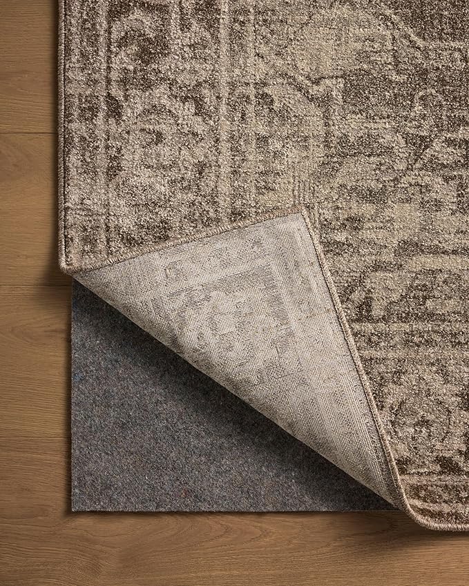 Loloi Magnolia Home by Joanna Gaines Mona Collection MOA-01 Cocoa/Stone 3'-7" x 5'-7" Accent Rug