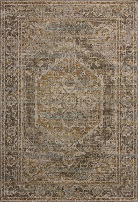 Loloi Magnolia Home by Joanna Gaines Mona Collection MOA-01 BARK/Sunrise 2'-6" x 10'-0" Runner Rug