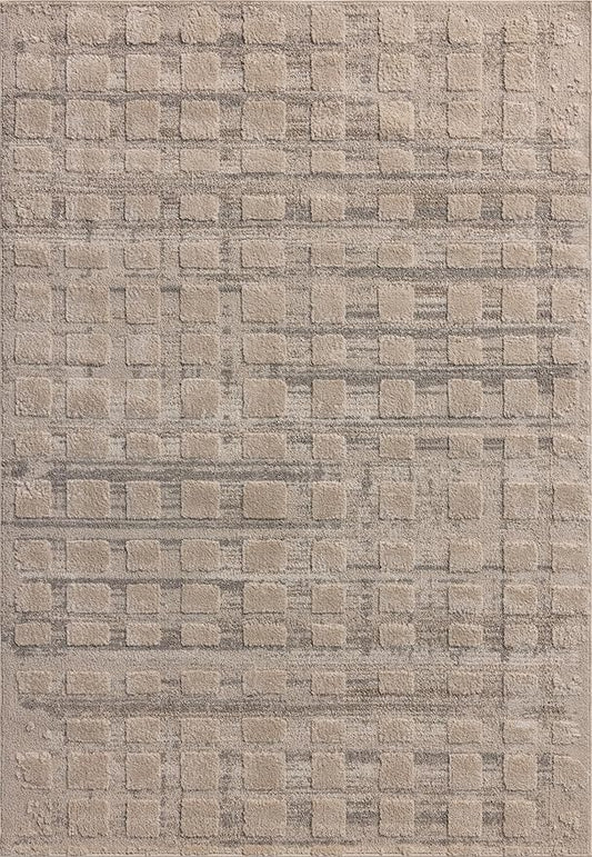 Loloi Amber Lewis Monty Collection MOT-06 Pebble/Beige 2'-7" x 8'-0" Runner Rug