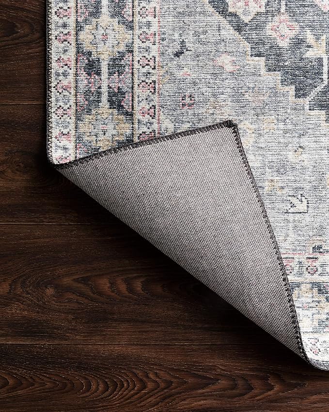 Loloi II Skye Collection SKY-02 Charcoal/Multi 2'-3" x 3'-9" Accent Rug
