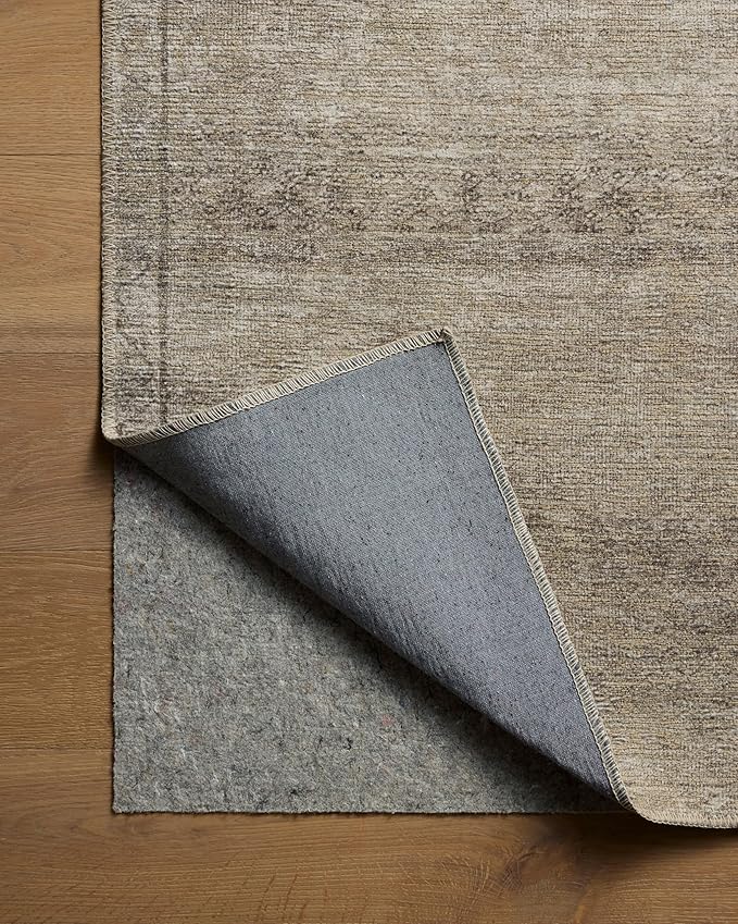Loloi Amber Lewis Cambria Collection CBR-01 Ash/Bark 2'-6" x 12'-0" Runner Rug Jute, Neutral, Vintage Style, Antique Tone, Living, Bedroom, Dining, Carpet