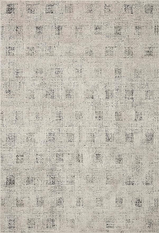 Loloi Kamala Collection KAM-01 Grey/Graphite 4'-0" x 6'-0" Accent Rug