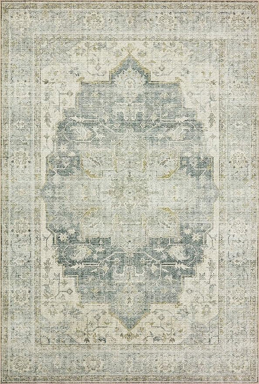 Loloi II Skye Collection SKY-12 Charcoal/Dove 2'-3" x 3'-9" Accent Rug