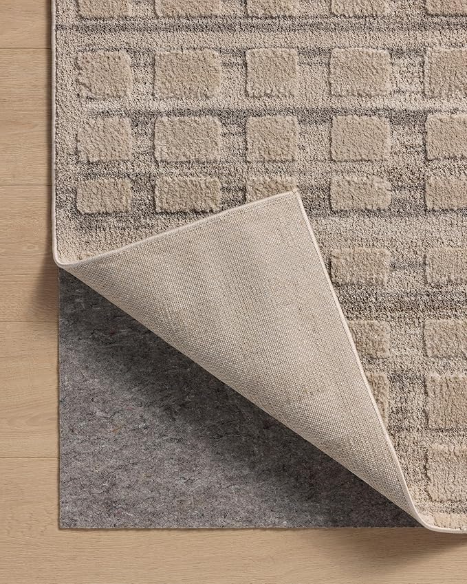 Loloi Amber Lewis Monty Collection MOT-06 Pebble/Beige 6'-7" x 9'-3" Area Rug