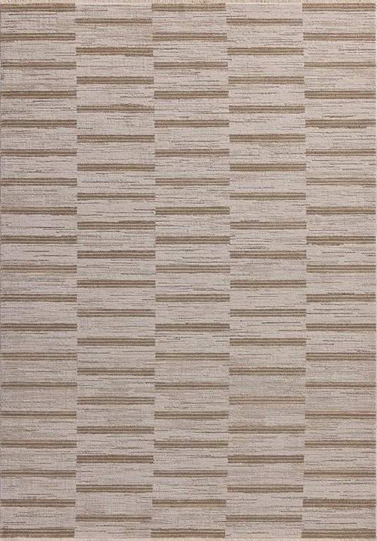 Loloi Amber Lewis Cali Collection CIL-04 Ivory/Tobacco 2'-7" x 10'-0", .25" Pile Height, Runner Rug