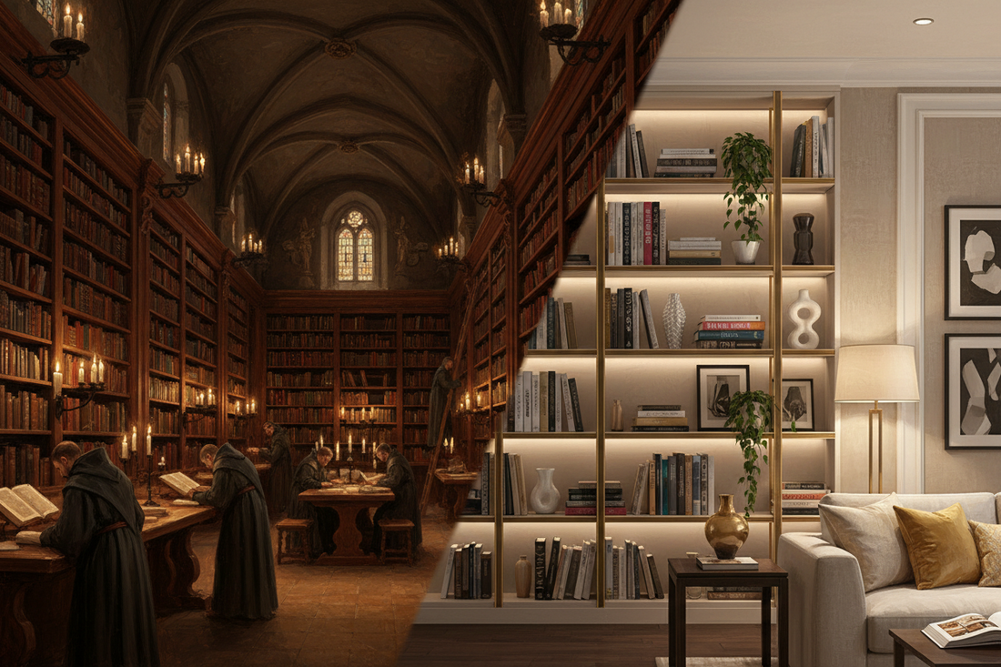 From a Vault of Knowledge to a Showcase of Taste: The Epic Evolution of the Bookcase