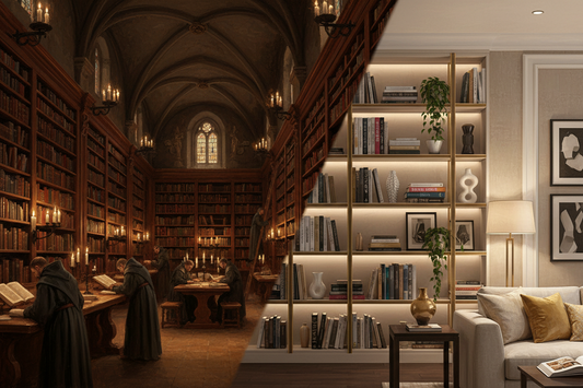 From a Vault of Knowledge to a Showcase of Taste: The Epic Evolution of the Bookcase