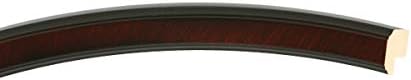 OVALCREST Oval Beveled Wall Mirror for Home Decor - Toronto Style - Vintage Cherry - 18" x 14"