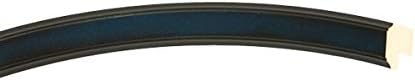OVALCREST Oval Beveled Wall Mirror for Home Decor - Toronto Style - Royal Blue - 22" x 18"