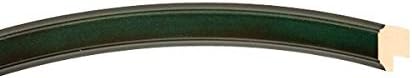 OVALCREST Oval Beveled Wall Mirror for Home Decor - Toronto Style - Hunter Green - 18" x 14"