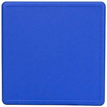 Flash Furniture Wren 24'' Square Blue Plastic Height Adjustable Activity Table