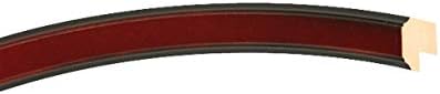 OVALCREST Oval Beveled Wall Mirror for Home Decor - Toronto Style - Rosewood - 26" x 20"